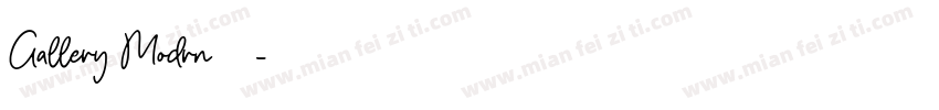 Gallery Modrn字体字体转换